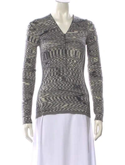 Pre-owned Missoni Wool Printed Sweater In Pink