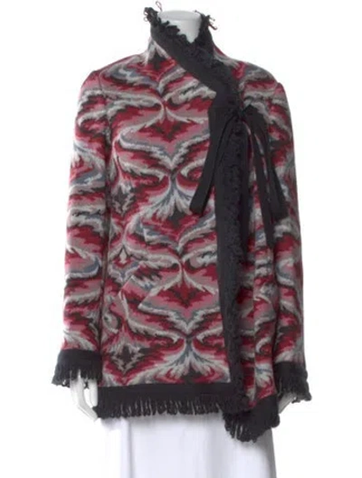 Pre-owned Missoni Wool Printed Sweater In Red