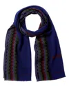 Missoni Wool Scarf In Blue