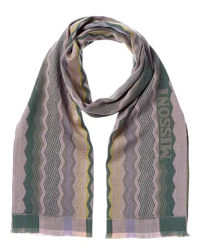 Missoni Wool Scarf In Green