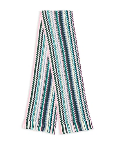 Missoni Wool Scarf In Blue