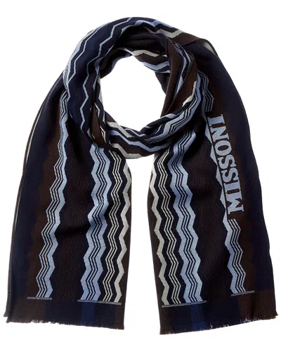 Missoni Wool Scarf In Black
