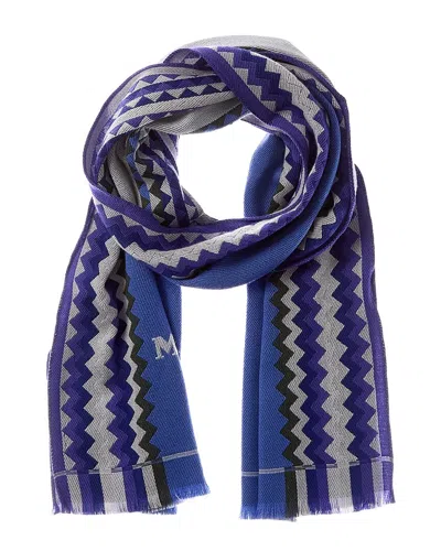 Missoni Wool Scarf In Blue