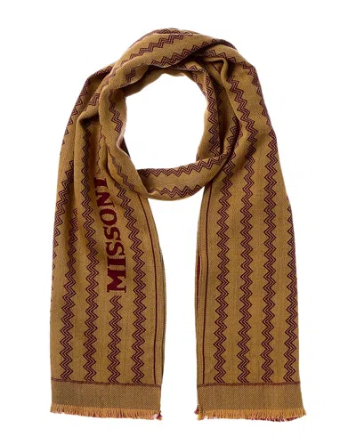 Missoni Wool Scarf In Brown