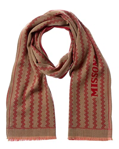 Missoni Wool Scarf In Brown
