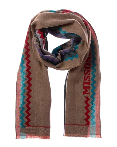 Missoni Wool Scarf In Brown