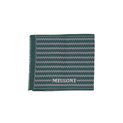 Missoni Wool Scarf In Blue