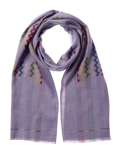 Missoni Wool Scarf In Purple