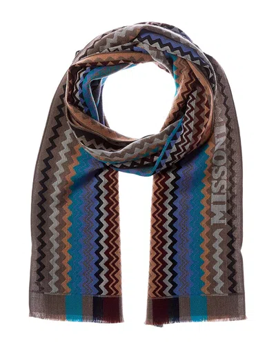 Missoni Wool Scarf In Transparent
