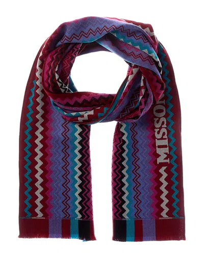Missoni Wool Scarf In Transparent