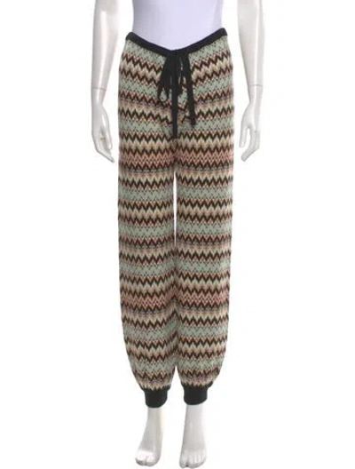 Pre-owned Missoni Wool Skinny Leg Pants In Blue