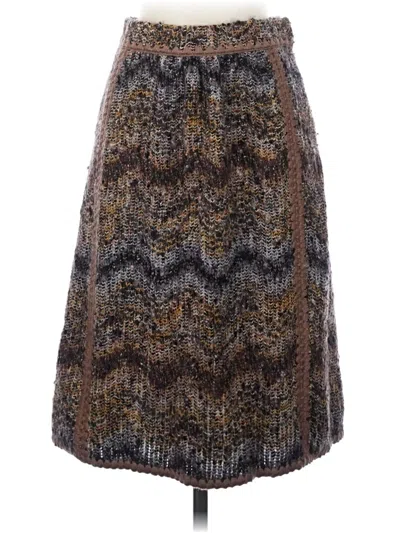 Missoni Wool Skirt In Brown