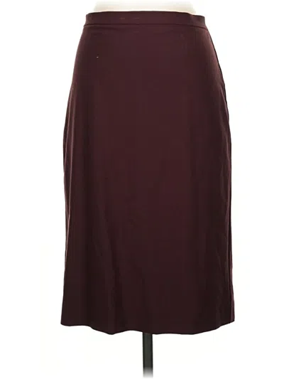 Pre-owned Missoni Wool Skirt In Burgundy