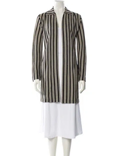 Pre-owned Missoni Wool Striped Jacket In Neutral