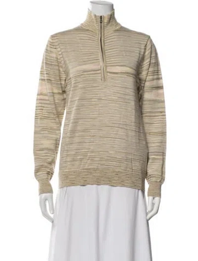 Pre-owned Missoni Wool Striped Jacket In Neutrals