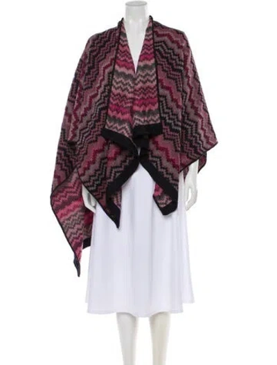 Pre-owned Missoni Wool Striped Scarf In Multi