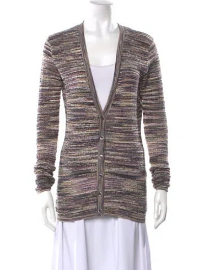 Pre-owned Missoni Wool Striped Sweater In Black