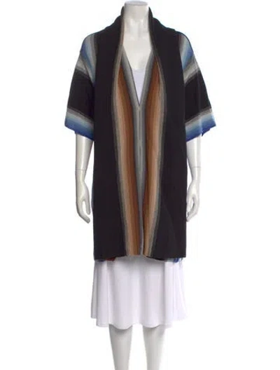 Pre-owned Missoni Wool Striped Sweater In Black