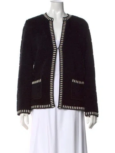 Pre-owned Missoni Wool Striped Sweater In Black