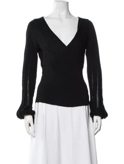 Pre-owned Missoni Wool Striped Sweater In Black