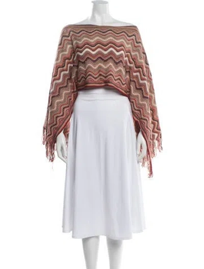 Pre-owned Missoni Wool Striped Sweater In Blue/neutrals