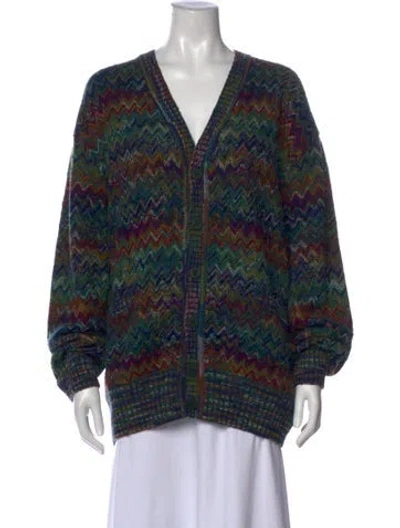 Pre-owned Missoni Wool Striped Sweater In Multi