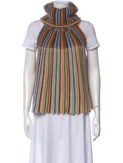 Pre-owned Missoni Wool Striped Sweater In Multi