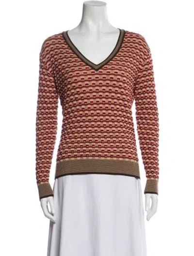 Pre-owned Missoni Wool Striped Sweater In Multi