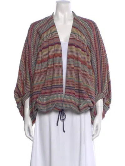 Pre-owned Missoni Wool Striped Sweater In Multi