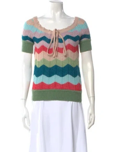 Pre-owned Missoni Wool Striped Sweater In Multi