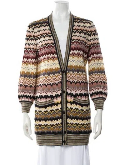Pre-owned Missoni Wool Striped Sweater In Multi
