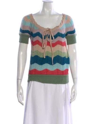 Pre-owned Missoni Wool Striped Sweater In Multi