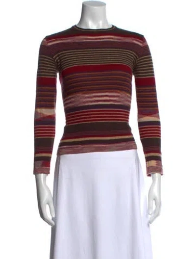 Pre-owned Missoni Wool Striped Sweater In Multi