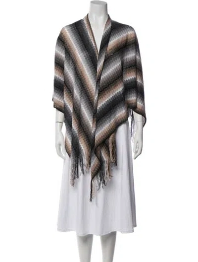 Pre-owned Missoni Wool Striped Sweater In Multicolor