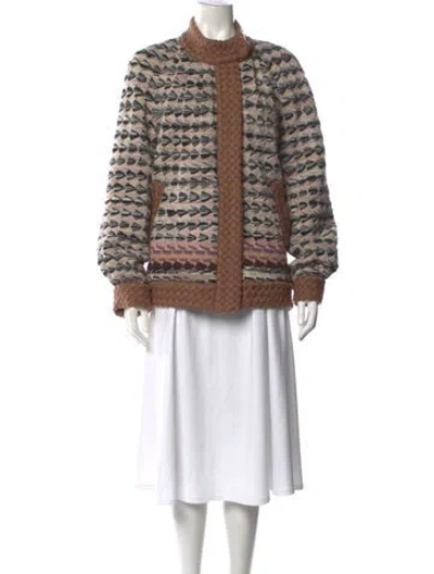 Pre-owned Missoni Wool Striped Sweater In Multicolor