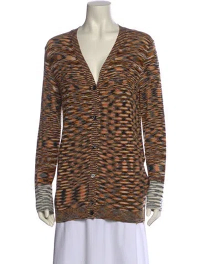 Pre-owned Missoni Wool Striped Sweater In Orange