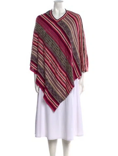 Pre-owned Missoni Wool Striped Sweater In Pink