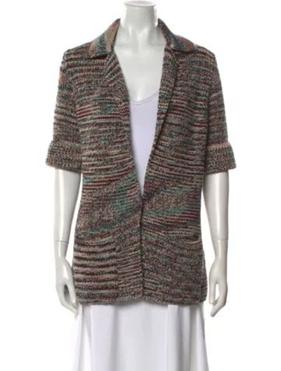 Pre-owned Missoni Wool Striped Sweater In Pink