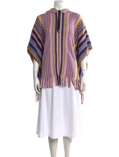 Pre-owned Missoni Wool Striped Sweater In Pink