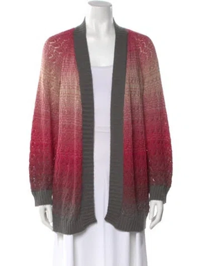 Pre-owned Missoni Wool Striped Sweater In Red