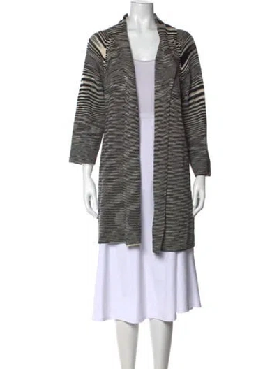 Pre-owned Missoni Wool Striped Sweater In White