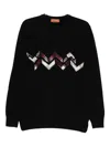 Missoni Wool Sweater With Zigzag Detail And Long Sleeves In Black