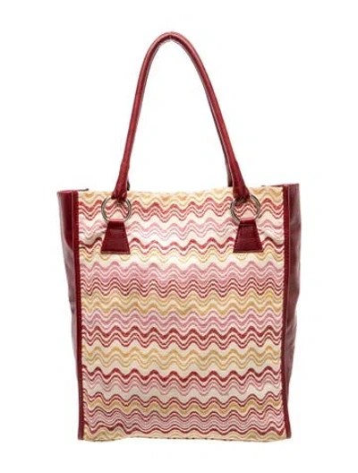 Pre-owned Missoni Wool Tote In Neutral