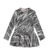 Missoni Wool Zigzag Dress In Black