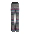 Missoni Zigzag Woven Wool Flared Trousers In Multi