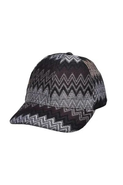 Missoni Wool/acrylic Hat Black Men's In Multi