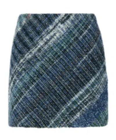 Missoni Wool-blend Check Mini Skirt In Multi