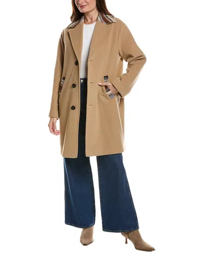 Missoni Wool-blend Coat In Brown