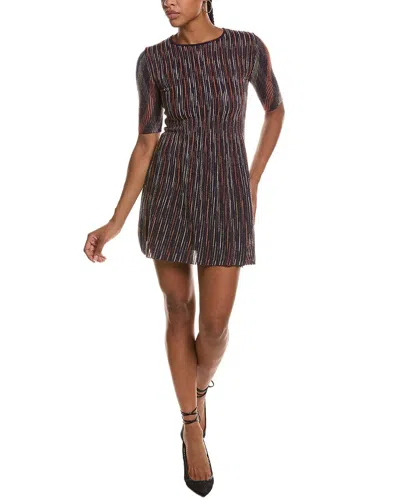 Missoni Wool-blend Mini Dress In Brown