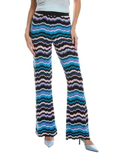 Missoni Wool-blend Pant In Blue